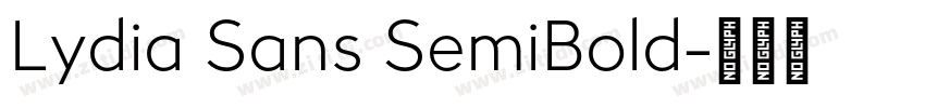Lydia Sans SemiBold字体转换 Lydia Sans SemiBold字体转换